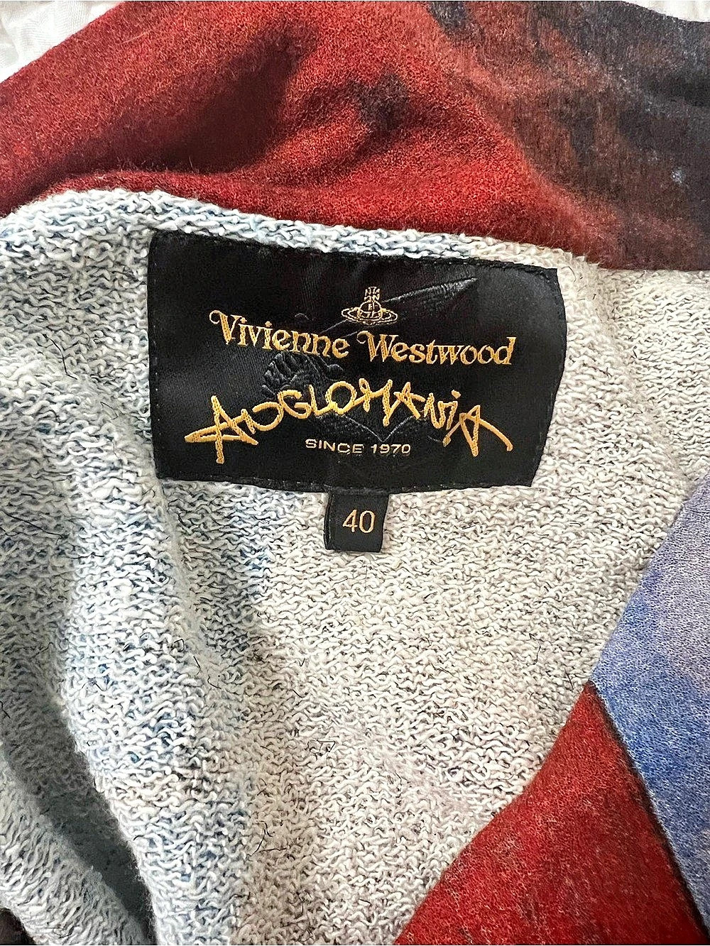Vivienne Westwood Anglomania Geometric Mini Dress Red & Blue Size 40 vintage 90s - Picture 3 of 16